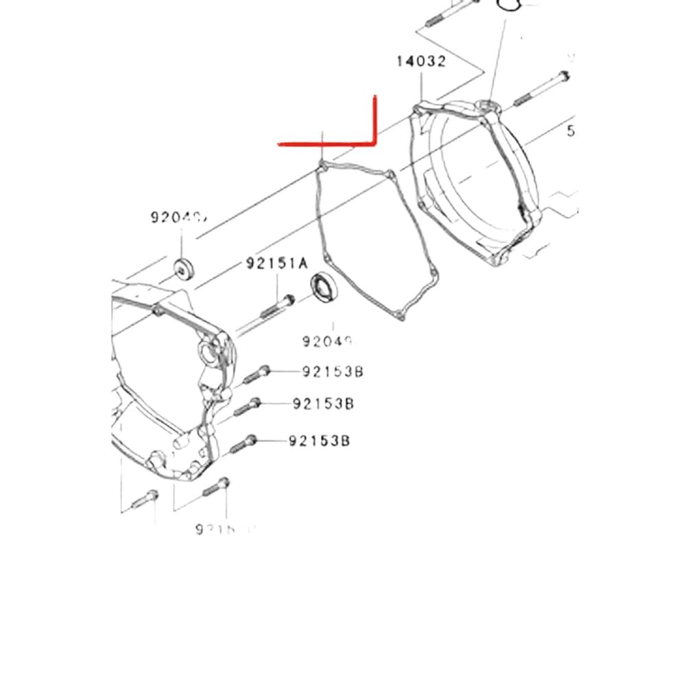 - Motorcycle Engine Crankcase Clutch Cover Seal Gasket 11061-0031 Compatible with Automotive Motorcycle Parts KX250 F KX250F 2004 2005 2006 2007 2008 KX 250 11061-0031