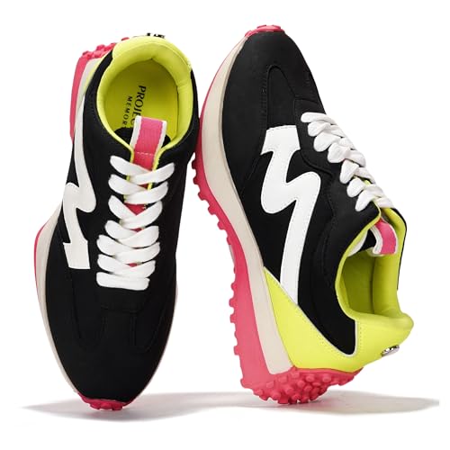 Image of Project Cloud Trendy Fashion Sneakers for Women 2026 - Memory Foam and Non-Slip Comfortable Casual Ladies Shoes for Womens Fashion Sneakers - Lightweight Lace-up Shoes (Lecco)