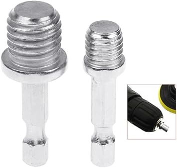 2Pcs/Set Hexagonal Drill Adapter M10+M14 Wood Splitting Tools Electric Wrench Adapt Your Power Drill to High Torque Quick Connect Chuck for Impact Driver 1/4 Adapter
