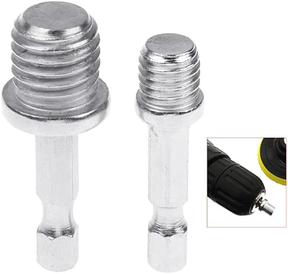2Pcs/Set Hexagonal Drill Adapter M10+M14 Wood Splitting Tools Electric Wrench Adapt Your Power Drill to High Torque Quick Connect Chuck for Impact Driver 1/4 Adapter
