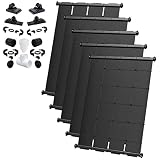 Industrial Grade DIY Solar Pool Heater Kit - Advanced High-Wind Mounting Security + Strapless & Free