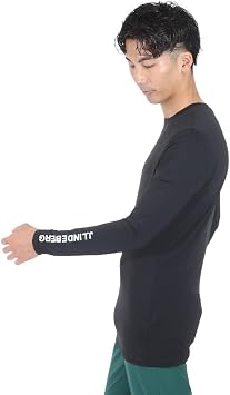 J.Lindeberg 071-21313-019 Golf Wear, Water Absorbent, Quick Drying, Cool to Touch, Long Sleeve, High Neck, 071-21313-019 Black/L/Men's, Black