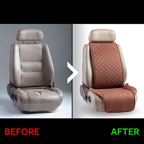 Ivicy Suede Car Seat Cover For All Seasons Soft & Breathable Front Premium Covers With Non-Slip Protector Universal Fits Most Automotive, Van, Suv, Truck - 1 Unit #TOP2