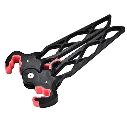 Tbest Bogenständer Bogenschießen Compoundbogen Ständer Halter Rack Falten Portable Compoundbogen Clamp Ständer Halter Bein Rack Halterung Long/Short für Recurve Compound(lang)