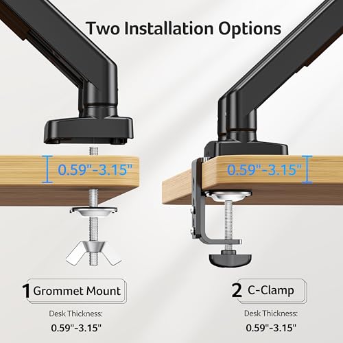 image for Acer Dual Monitor Arm, Computer Desk Arm with VESA Mounts for 17–32�