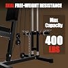 Home Gym Station, Multifunctional Home Gym Machine, All in One Workout Machine for Full Body Strength Training, LAT Pull Down, Chest Press, Leg Extension