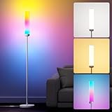 Lepro AI フロアライト O1 スタンドライト 間接照明 おしゃれ フロアランプ スマート【2,300lm/超明るい/電球色・昼白色・昼光色・虹色・1,600万色/Alexa対応/音声操作/DIY機能/音楽同期】 ルームライト 照明 スタンド フロア スマホ操作 かんせつ照明 寝室