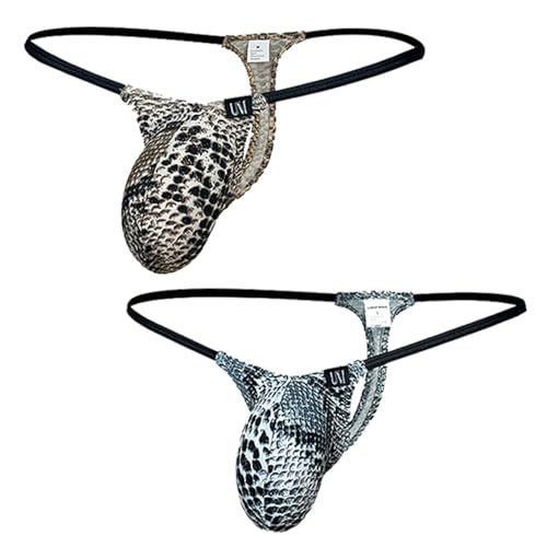 Men's Sexy Low Rise Thong T-Back Bulge Pouch Bikini Briefs