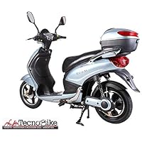 Tecnobike Shop Scooter Bicicletta Elettrica a Pedalata Assistita Z-Tech  ZT-09-A 250w 12Ah Batteria al Piombo (Bianco) : Sport e tempo libero