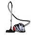 OVENTE Bagless Canister Vacuum Cleaner with Powerful Multi-Surface Suction, Telescoping Wand and Automatic Cord Rewind, Lightweight Corded Cleaning Machine with Sofa/Pet Brush Included, Black ST2010