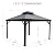 Kozyard Apollo 12’x12’ Hardtop Gazebo, Wooden Coated Aluminum Frame Canopy with Galvanized Steel Double Roof, Outdoor Permanent Metal Pavilion with Netting for Patio, Deck and Lawn (12ft x 12ft)