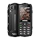 Hammer H Rock LTE Outdoor Handy ohne Vertrag, 3000mAh Akku, 64 GB, 2,4 IPS Display, große Tasten, SOS-Taste, Taschenlampe, FM-Radio, Bluetooth, USB-C, Dual SIM, IP68/MIL-STD-810H, Schwarz