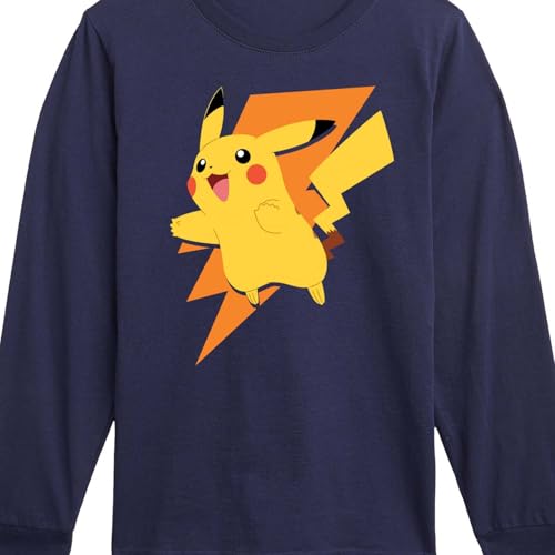 HYBRID APPAREL - Pokémon - Pikachu Thunderbolt - Youth Long Sleeve Graphic T-Shirt3