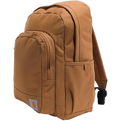 Carhartt 25L Classic Laptop Backpack, Durable Water-Resistant Pack W/ 17 Laptop Sleeve and Multiple Organizational Compartments, Carhartt Brown