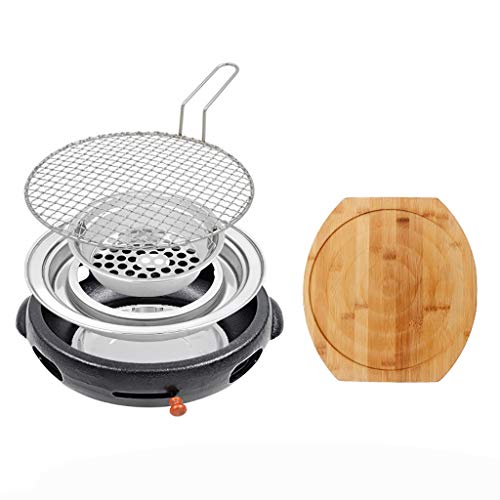 Grill węglowy w stylu koreańskim - 8 stylów gotowania żeliwny grill do użytku domowego i komercyjnego Sprzęt do grillowania na zewnątrz idealny na imprezy i spotkania
