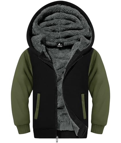 Hooded fleece jacket for boys