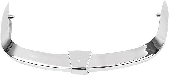 Chrome Motorcycle Lower Front Fender Mudguard Tip and Rear Fender Edge Trim Tip Trailing for Harley Softail Deluxe FLSTN 2005-2017