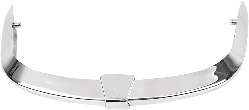 Chrome Motorcycle Lower Front Fender Mudguard Tip and Rear Fender Edge Trim Tip Trailing for Harley Softail Deluxe FLSTN 2005-2017