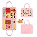 TOLOYE Busy Board per Bambini, Giocattoli Montessori per l'apprendimento delle Abilità di Vita, Giocattoli Educativio Regalo per Giochi Bambini 1 2 3 4 Anni Ragazza Ragazzo(Rosa)