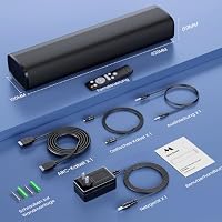 Yinet-EU Soundbar for TV, 56 W Speakers with Bluetooth 5.3/ARC/Optical/AUX Inputs - Wall Mountable Home Theatre Surround Sound System Small Sound Bar for TV/PC/Gaming/Gift – Ansicht 7
