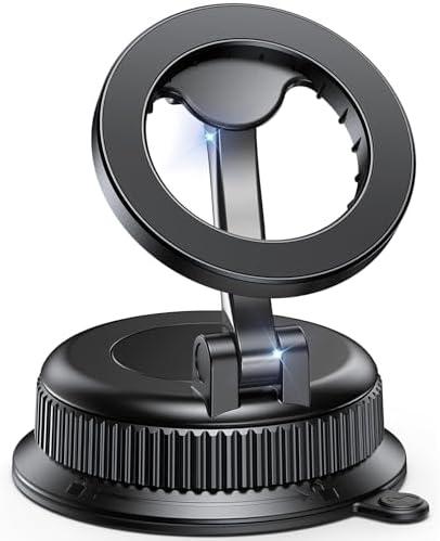 Magnetic Car Phone Mount for MagSafe, Strong Suction Cup Phone Ho...