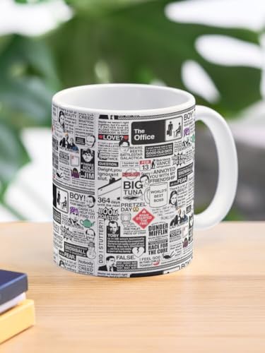 Image of Wise Words from The Office Ceramic Mug 330ml - Iconic TV Show Quote Printed Coffee Cup - Dishwasher Safe Microwave Friendly - Funny Gift for Fans Work Desk Use Daily Laughs