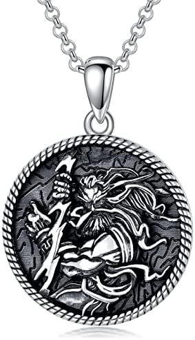 MeetMuse Zeus Necklace S925 Sterling Silver Greece Zeus Necklace Greek Mythology Jewelry Gifts for Men