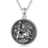 MeetMuse Zeus Necklace S925 Sterling Silver Greece Zeus Necklace Greek Mythology Jewelry Gifts for M