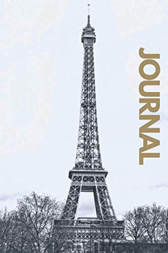 Paris notebook vintage eiffel tower journal:eiffel tower notebook,eiffel tower notepad,6" x 9" inch (15.24 x 22.86 cm),110 lined pages: Eiffel tower ... notebook for girls,paris journal for women