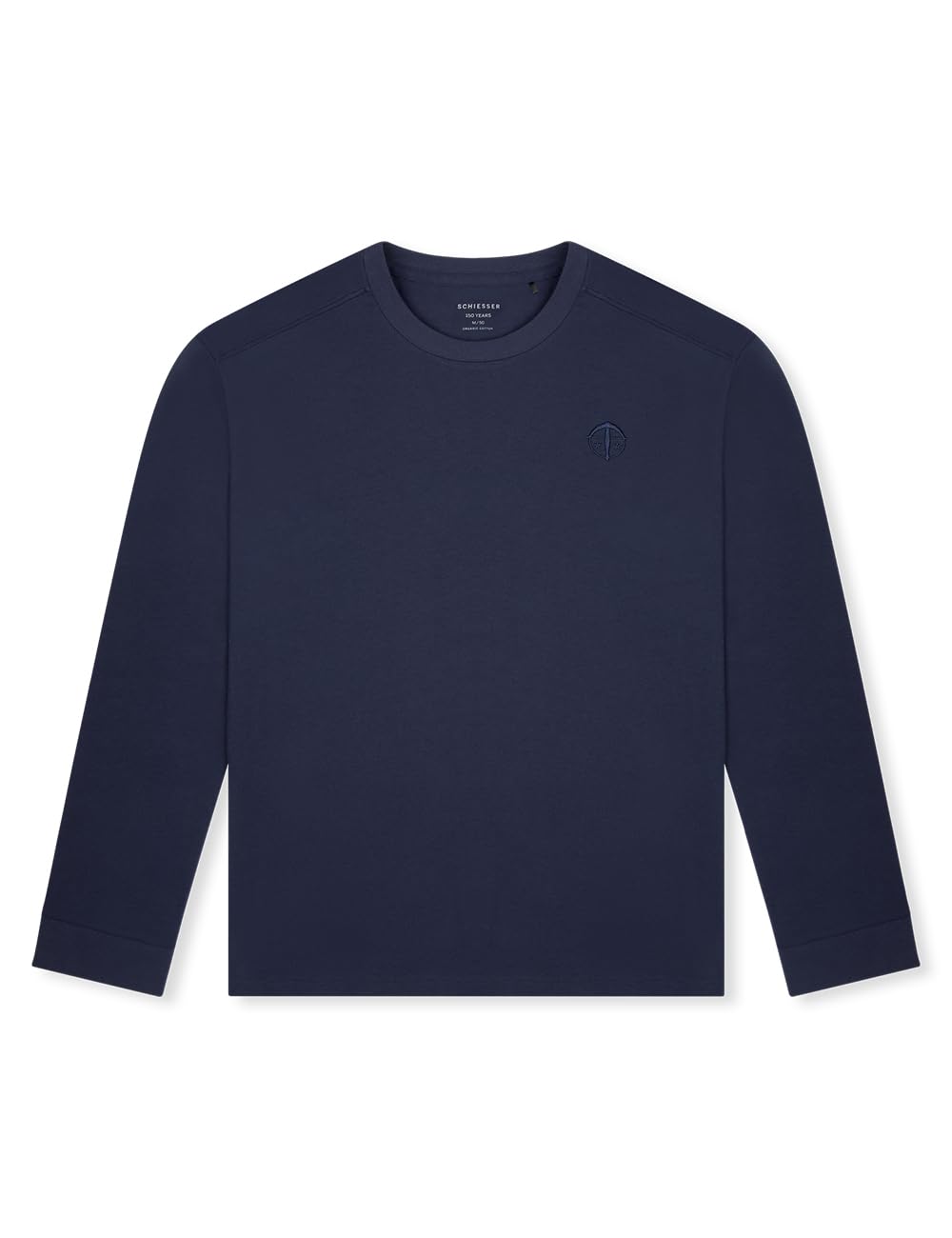 Schiesser 183225 - Camiseta de Manga Larga y Cuello Redondo para Hombre, Admiral_183225, 52