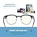 AOMASTE Blue Light Blocking Glasses Retro Semi Rimless UV400 Clear Lens Computer Eyewear For Men Women