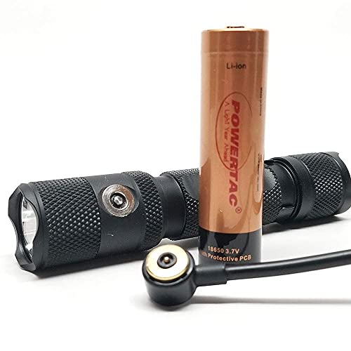 Powertac M5 Gen1 - Compact Edc Magnetic Charging Flashlight, Black #TOP4