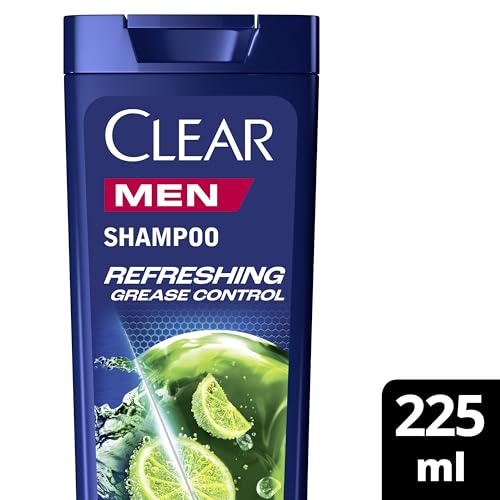 Clear Men Shampoo Antiforfora per capelli grassi Anti Sebo fino al 100% di protezione dalla forfora* 3x 225 ml - Immagine 1