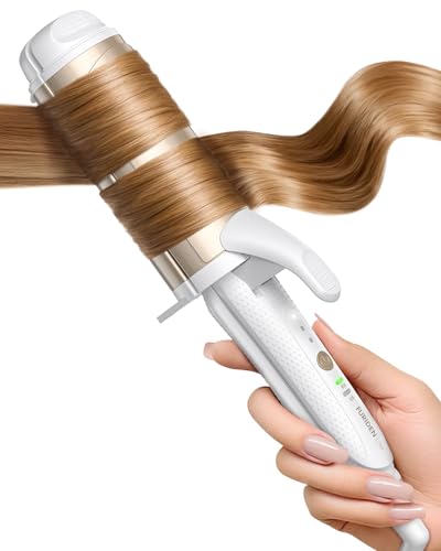 FURIDEN Lite Dual-Voltage Curling Iron: 110V-240V 2 Inch Ceramic Wide