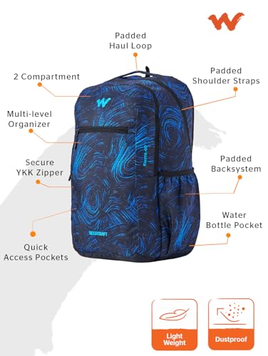 Image of Wildcraft Sierra 40 Backpack-Black