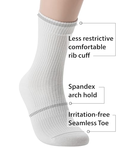 Pro Mountain Seamless Long Socks For Women Fashion Cotton Ribbed Crew Multi Pack3