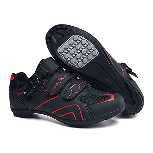 Amazon Lfzhjzc Specialized Mountain Bike Shoes for Men, Non-Slip Cycling Shoes,Spd Cycling Shoes Women,Road Bike, Indoor Cycling Class, Spin Class (Color : Red Rubber, Size : 5 UK) #ad
