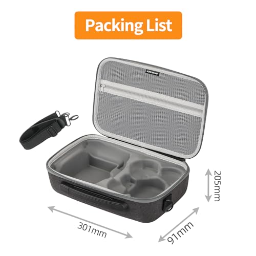 ZJRXM Tasche für DJI Neo und RC 2 Fernsteuerungs, Tragbare Reisetasche für DJI Neo Fly More Combo Drohne und Zubehör