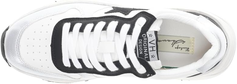 VINTAGE HAVANA Womens Nova Platform Lace Up Sneakers Shoes Casual - Black, Silver, White