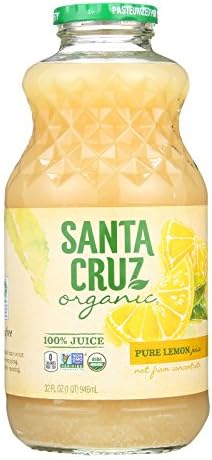 Santa Cruz Organic Pure Lemon Juice - Case of 12 - 32 Fl oz.