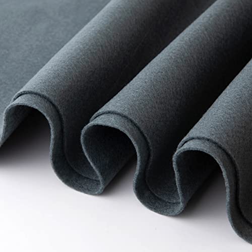 HaoFeijh Grey Felt 36 * 36 Inch Wide 1.6mm,Fabric Sheets Soft Woven Acrylic Craft Fabric for DIY Craftwork Sewing Patchwork,Craft Felt