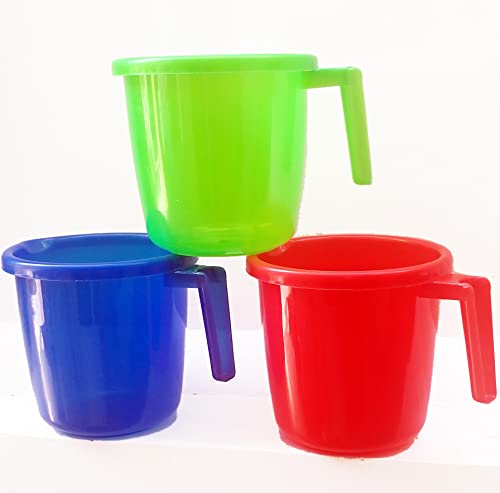 Annafi® Bathing Mug | Certified Bath Water Mug | Plastic Mugs For Bathroom | Bath Mug Bpa Free Bathing Mugs Dabba Camping Mug | Bathing Water Mugs - 1.5 Litre | One Or Set Of 2 In Assorted Colors (2) #TOP4