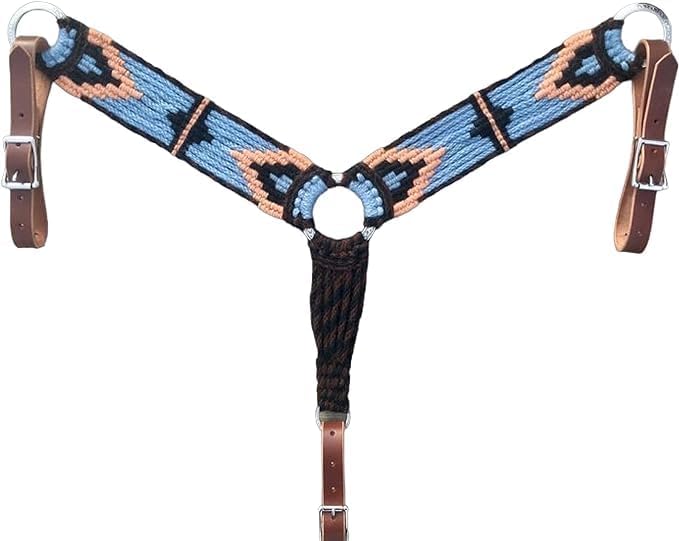 Cheval's Handmade Horse Equestrian Breast Collar,Western Mohair Breast Collars for Horses