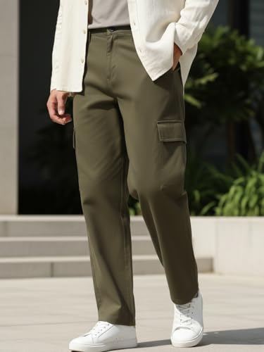 Image of Urbano Fashion Men's Loose Mid Rise Cargo Pant