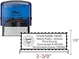 Shiny Blue Notary Stamp | Self...