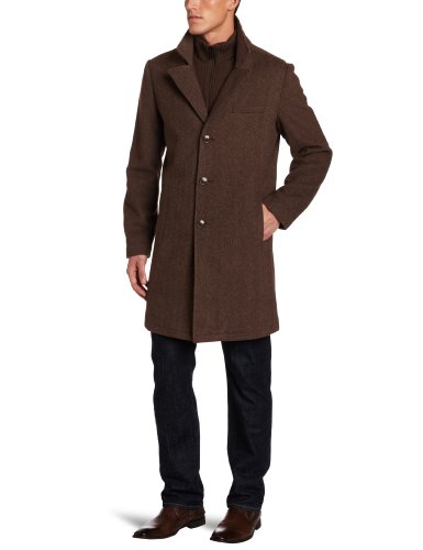 kenneth cole herringbone coat
