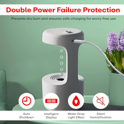 Image of Auslese USB Anti-Gravity Water Drop Humidifier (Medium)