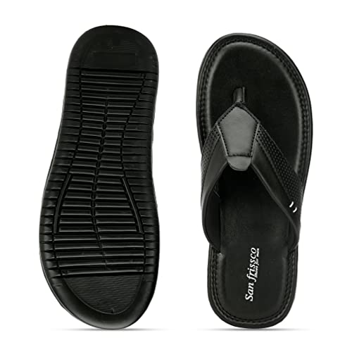 Image of San Frissco Men's Sandal Summer Chappal with Sturdy Grip /Ultra Soft Lightweight Durable Chappal for Outdoor Use /Festive Ethnic Wedding Slip on Slippers for Men