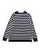 Lacoste Men's Core Collection Classic Fit Crew Neck Long Sleeve Striped Sweater, Navy Blue/Lapland, Large