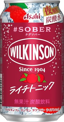 ウィルキンソン タンサン タグソバー アサヒ ノンアルコールサワー タグソバーライチトニック ノンアル (甘すぎない夜専用炭酸水) 350ml×24本